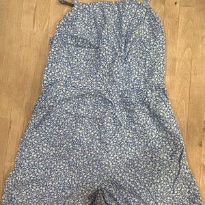 Old Navy Blue Floral Jumpsuit